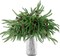 10 Pcs Christmas Norfolk Pine Branches with Pine Cones Artificial Christmas Branches Faux Christmas Greenery Norfolk Pine Stems Cedar Stems for Xmas Home DIY Crafts Garland Indoor Decor